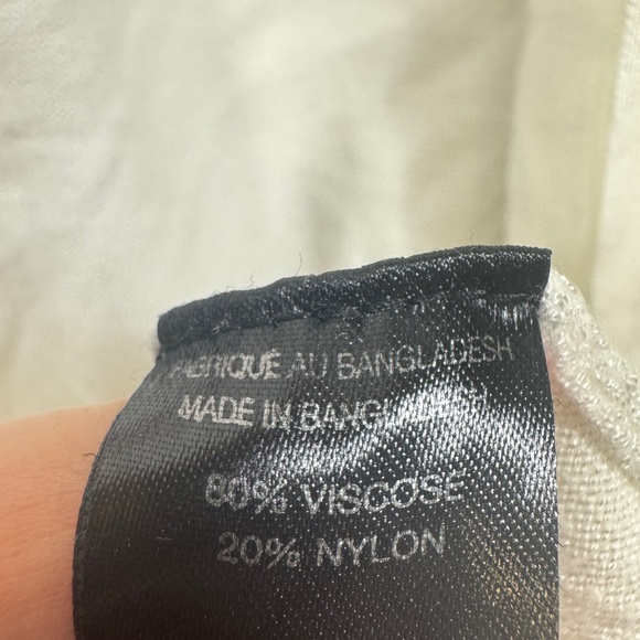 Lily Morgan Cardigan Womens Size Large White Open Coastal Beach Soft Comfy - Picture 2 of 7